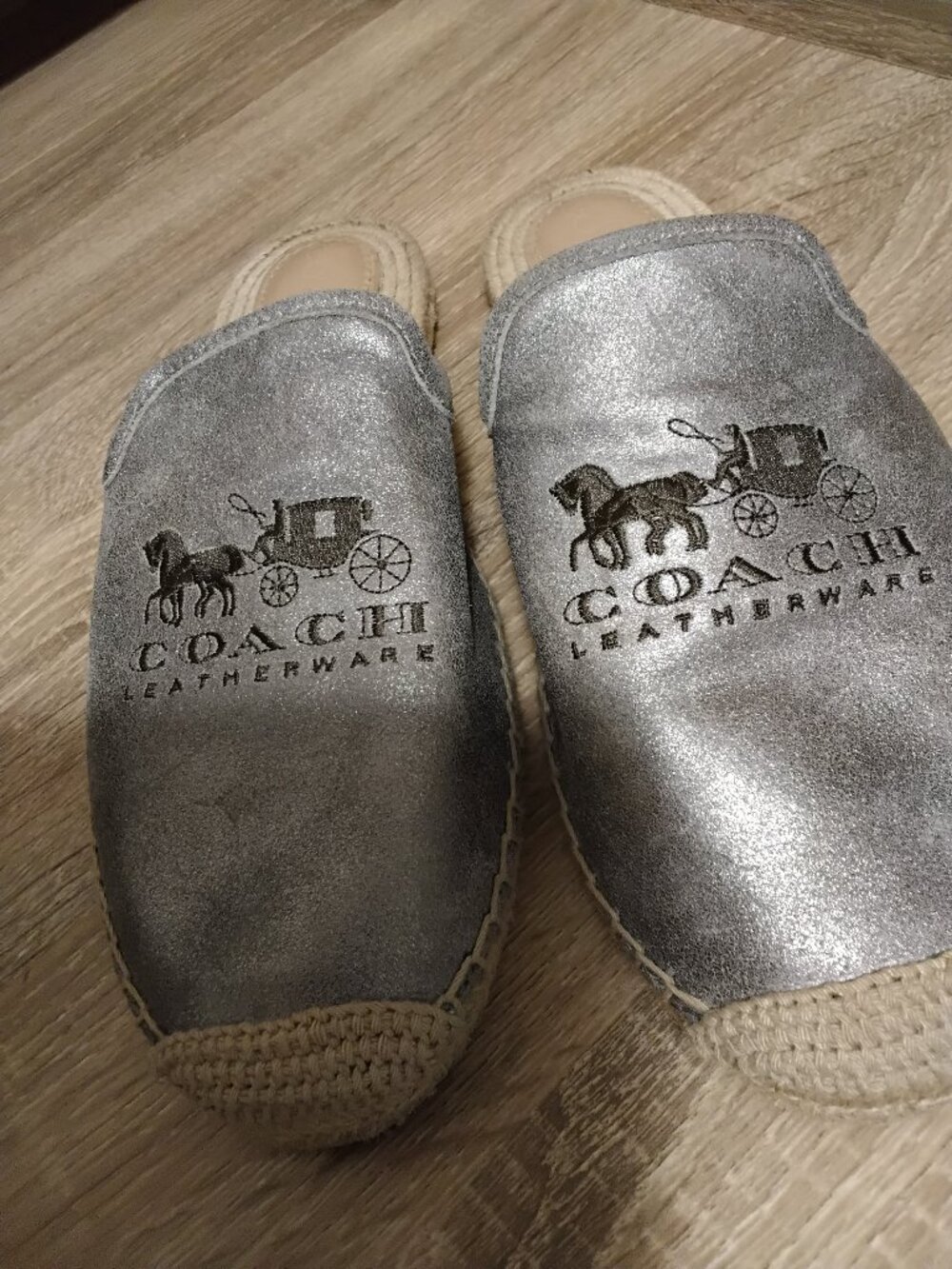 Cali Espadrille Slide size 9.5   Coach excellent condition